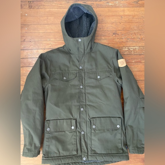 Fjallraven Men’s Greenland Winter Jacket Small Green G-1000 - Picture 2 of 11